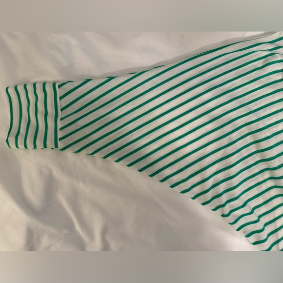 umgee Women’s Green & White Striped Shirt ~ Size L - Picture 13 of 14